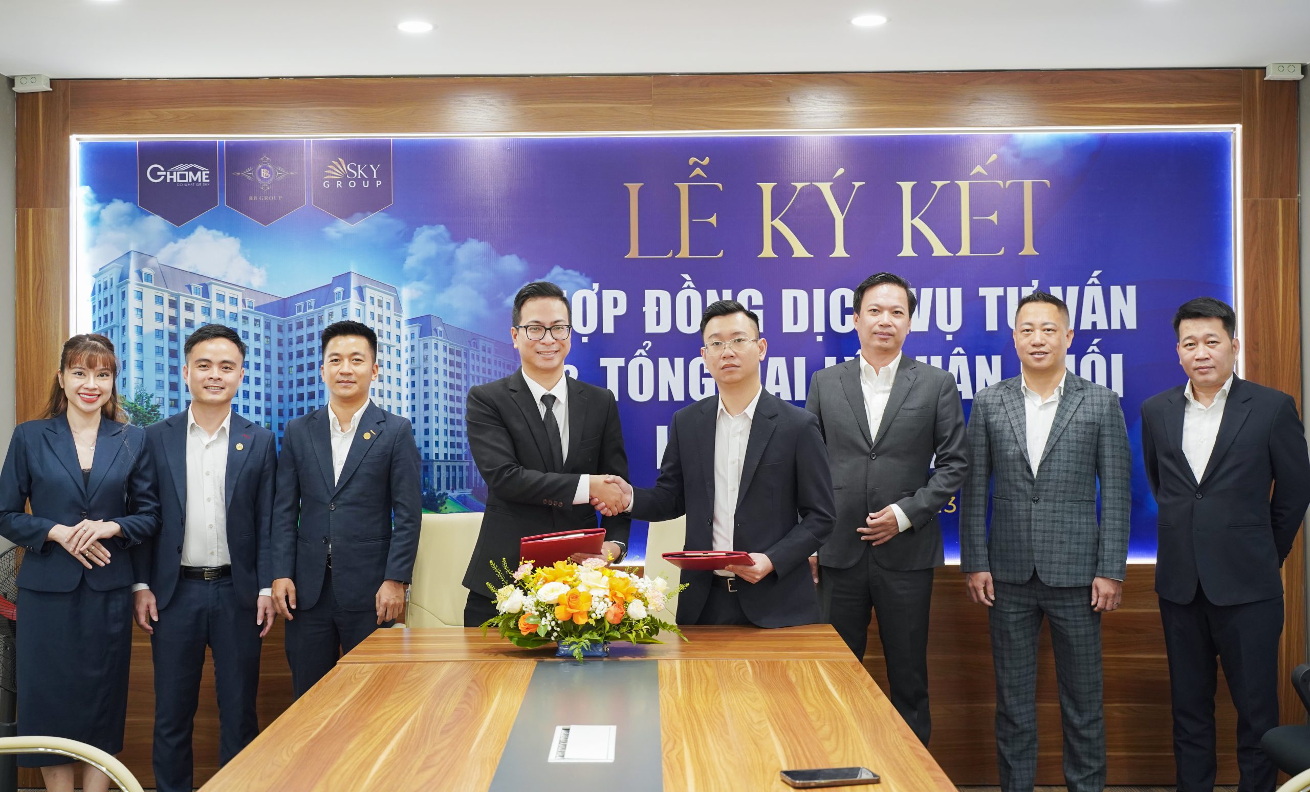 Lễ ký kết đã được diễn ra thành công tốt đẹp tại trụ sở văn phòng Sky Group tại Hà Nội