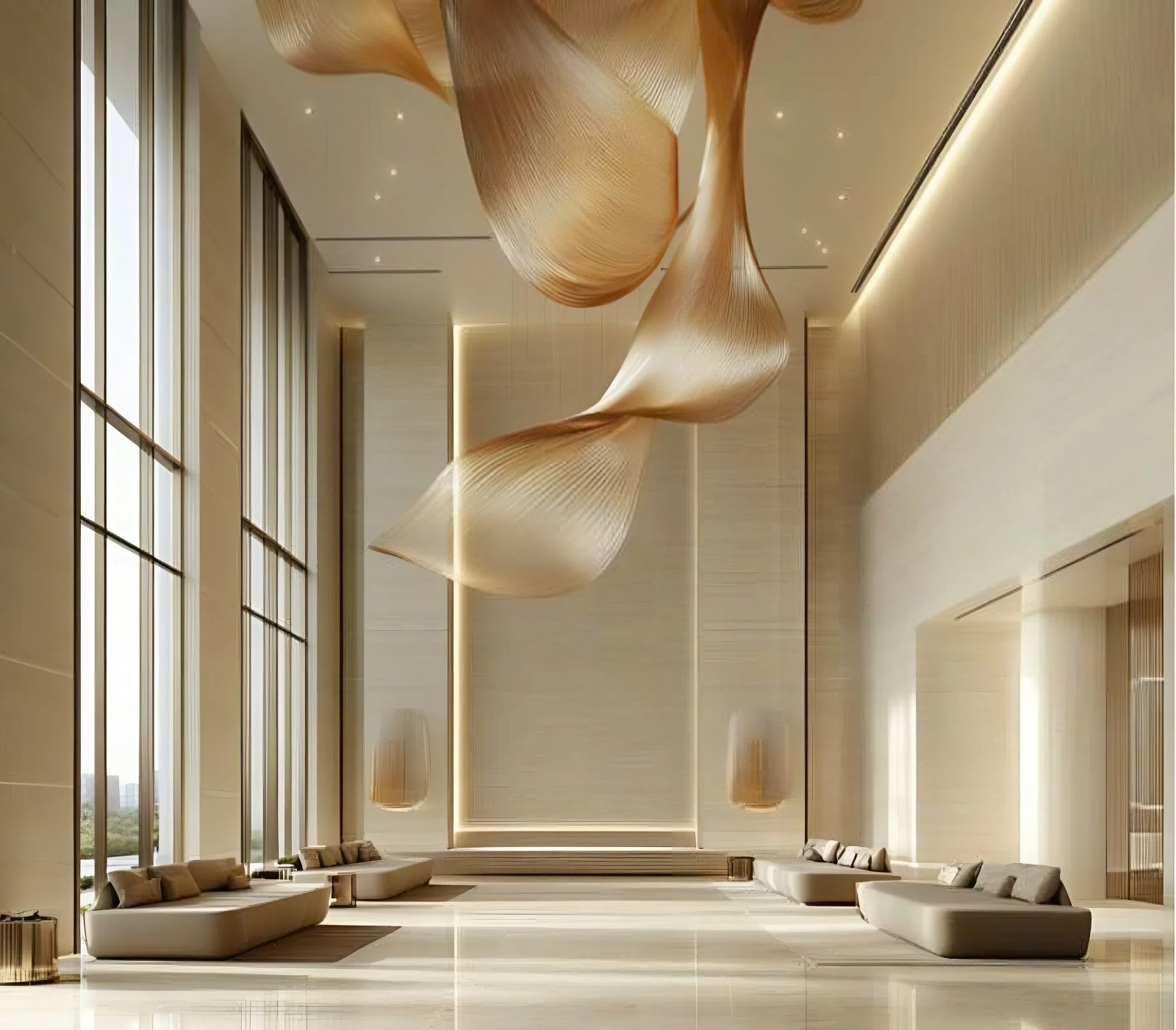 Sảnh căn hộ tiêu chuẩn 6 sao tại Sun Feliza Suites